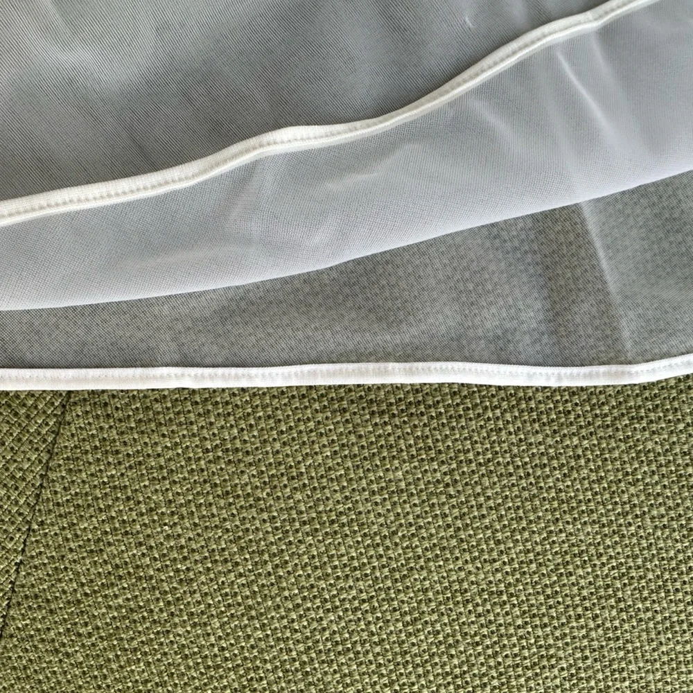 Vintage White Sheer Duster Lagenlook Feminine Layer With Cape Flutter Sleeves~ M - Picture 10 of 11